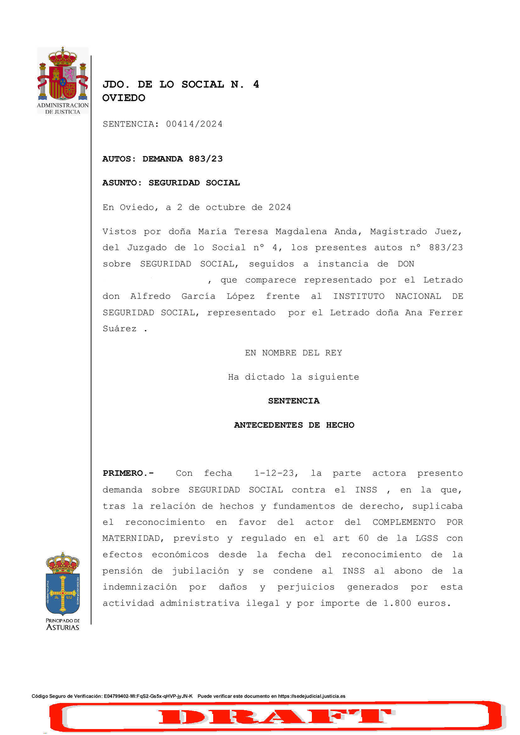 complemento paternidad